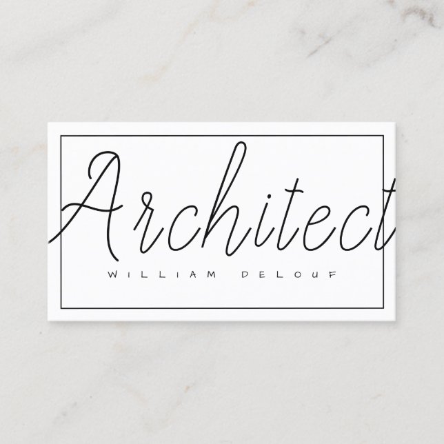 Professional Architect Business Card (Front)