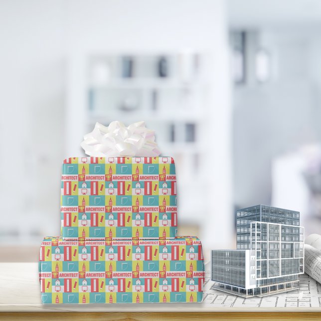 Professional Architect Iconic Designed Wrapping Paper (Creator Uploaded)