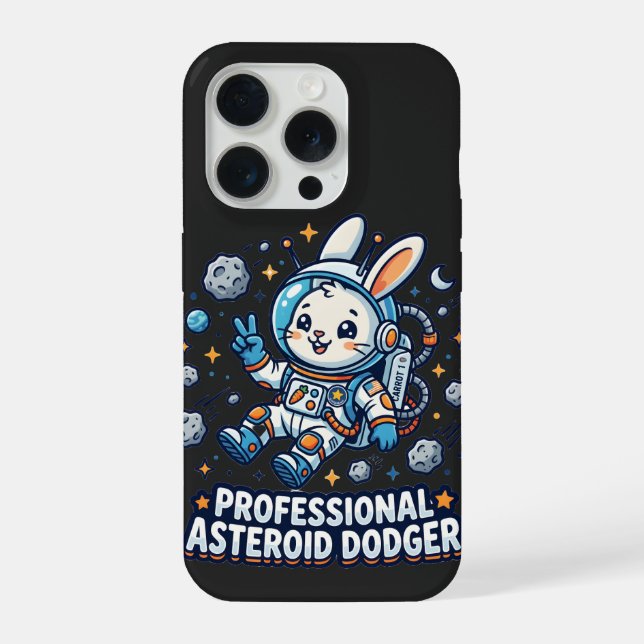 Professional Asteroid Dodger Bunny iPhone Case (Back)