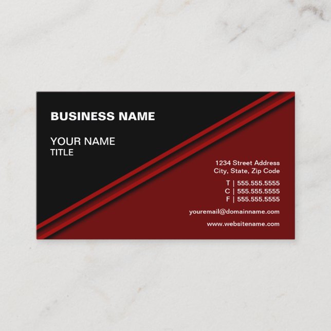 Professional Attorney Business Card (Front)