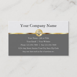 Professional Attorney Business Cards