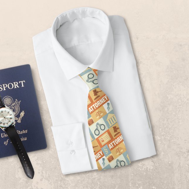 Professional Attorney Iconic Designed Tie (Creator Uploaded)