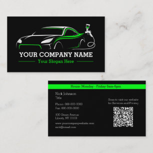 Professional Auto Body Paint Shop Automotive Business Card
