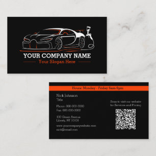 Professional Auto Body Paint Shop Automotive Business Card