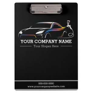 Professional Auto Body Paint Shop Automotive Clipboard