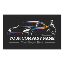 Professional Auto Body Paint Shop Automotive Label