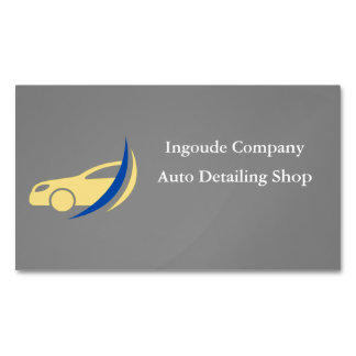 Professional Auto Detailing & Car Care Services Magnetic Business Card