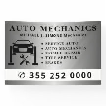 Professional auto repair mechanic service sign