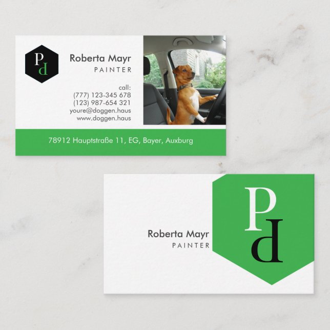 Professional Automatic Logo  Business Card (Front/Back)
