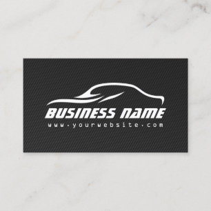 Professional Automotive Car Black Carbon Fibre Business Card