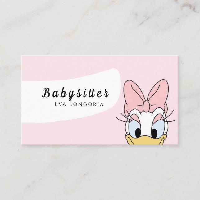 Professional Babysitter Services: Reliable Care Business Card (Front)