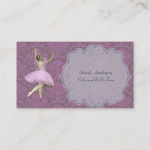 Professional Ballet Instructor - Ballerina Business Card