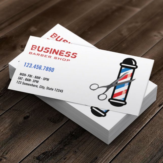 Professional Barber/Barbershop Business Cards (Creator Uploaded)