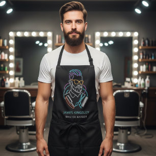 Professional Barber Haircut Shave Grooming Stylish Apron