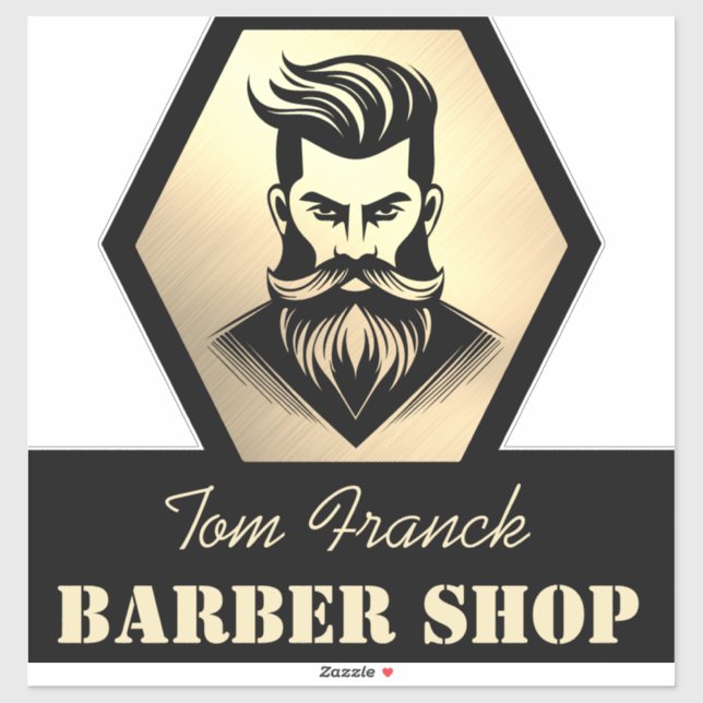 Professional Barber Shop black&gold (Sheet)