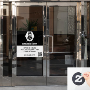 Professional Barber Shop black&white Opening Hours