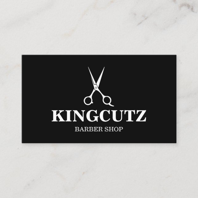 professional barber shop business cards (Front)