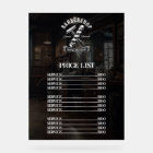 Professional Barber Shop Hair Stylist Price List