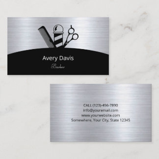 Professional Barber Shop Hairdresser Barbershop Business Card