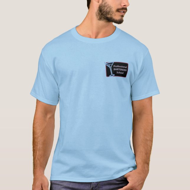 Professional Bartender School Logo T-Shirt (Front)