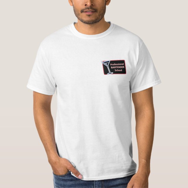 Professional Bartender School Logo Tee (Front)