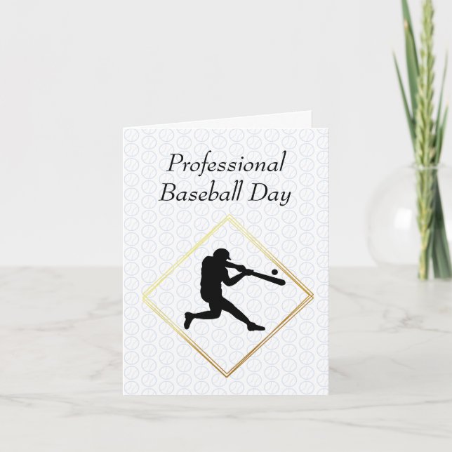 Professional Baseball Day Card (Front)