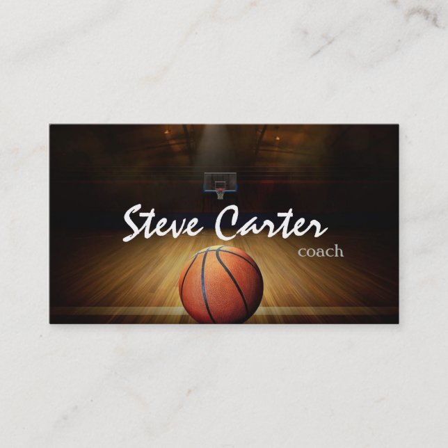 Professional Basketball Coach Player Sport Card (Front)