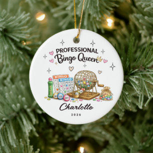 Professional Bingo Queen Ornament