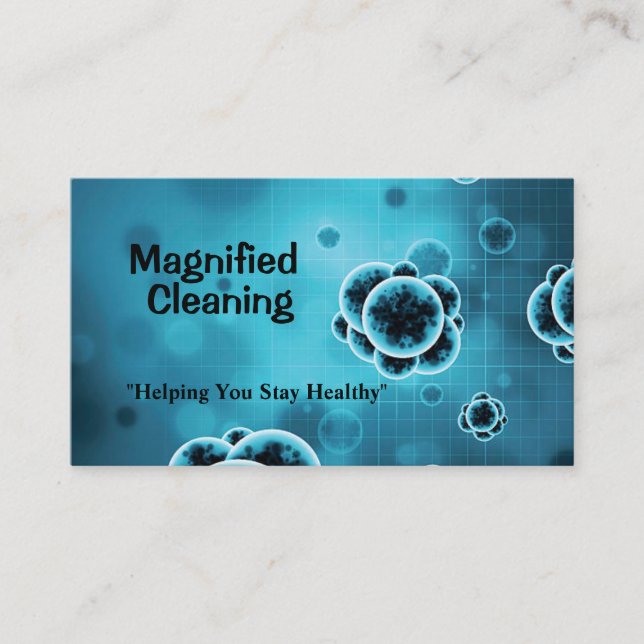 Professional Biohazard Cleanup Service Business Card (Front)