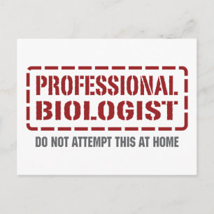 Professional Biologist Postcard