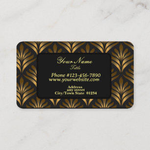 Professional Black and Gold Business Card