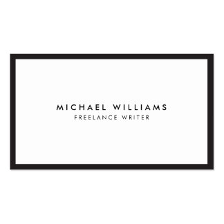 Professional Black and White Business Card