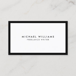 Professional Black and White Business Card
