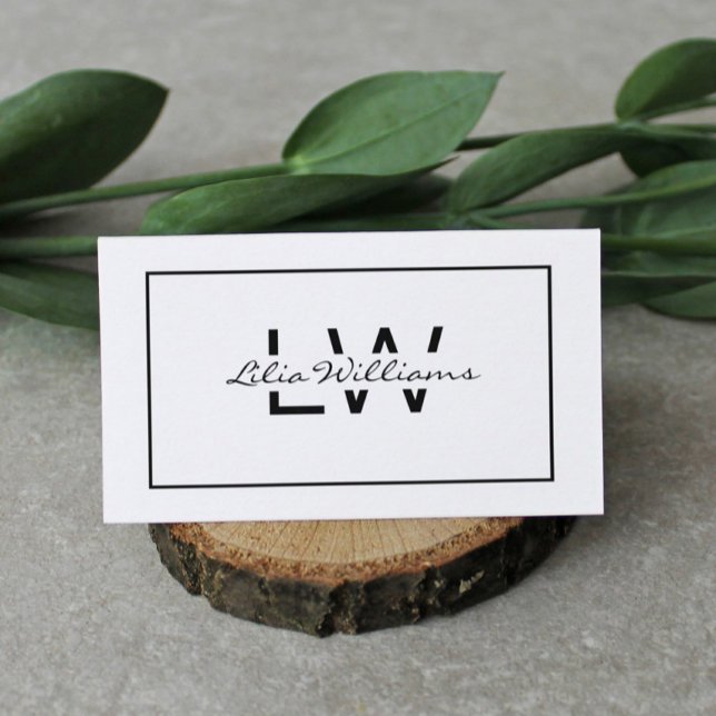 Professional Black and White  Business Card (Creator Uploaded)