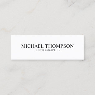 Professional Black and White Mini Business Card