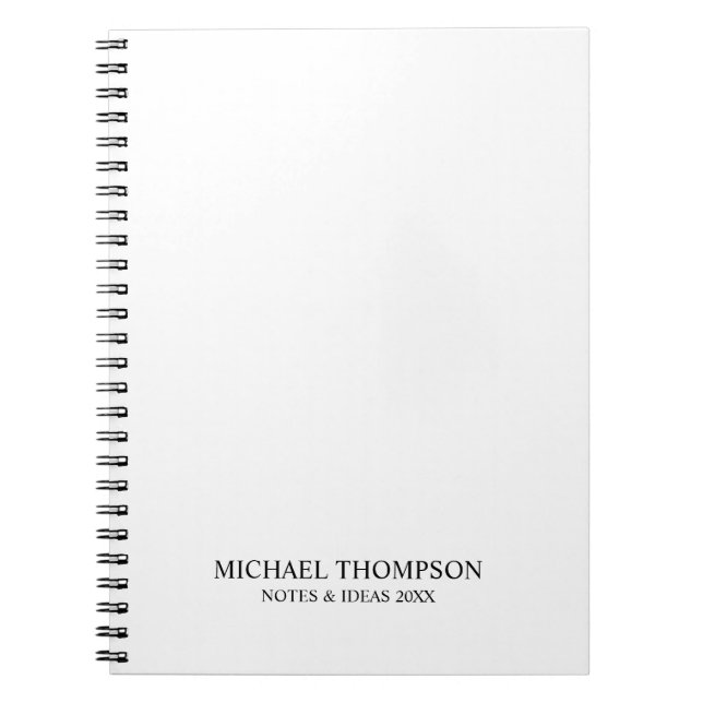 Professional Black and White Notebook (Front)