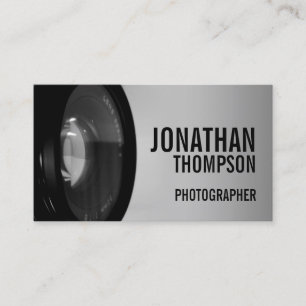 Professional Black and White Photography Business Card