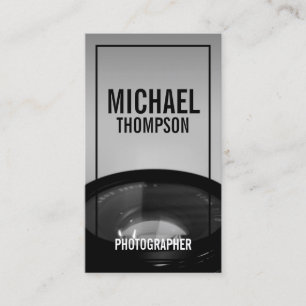 Professional Black and White Photography Business Card