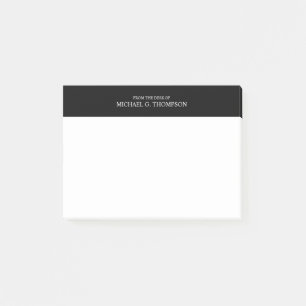 Professional Black and White Post-it Notes