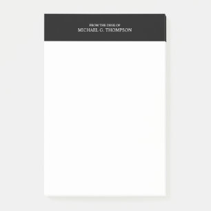 Professional Black and White Post-it Notes