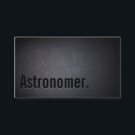 Professional Black Astronomer Business Card<br><div class="desc">Professional Black Out Astronomer Business Card.</div>