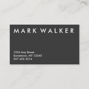 Professional black carbon fibre business card