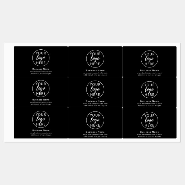 Professional Black Custom Business Logo  (Sheet)