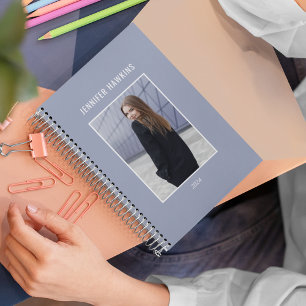 Professional Black Gold Elegant Women Photo 2024  Planner