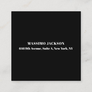 Professional black grey modern minimalist add name enclosure card