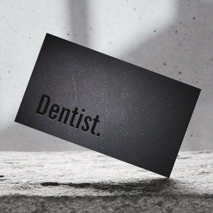 Professional Black Out Dentist Business Card