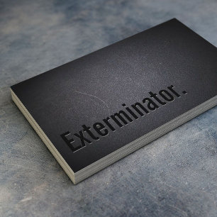 Professional Black Out Exterminator Business Card