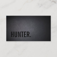 Professional Black Out hunter Business Card