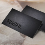 Professional Black Out Kungfu Business Card<br><div class="desc">Professional Black Out Kung-Fu Business Card.</div>