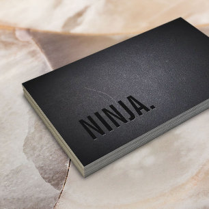 Professional Black Out Ninja Business Card